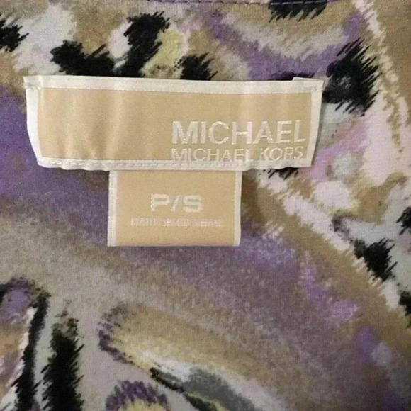 MICHAEL Michael KORS P/S PURPLE BLACK PA DESIGNS & POCKETS ON EACH SIDE - Picture 2 of 6